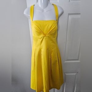 Calvin Klein sunny yellow,lined dress.Size 8